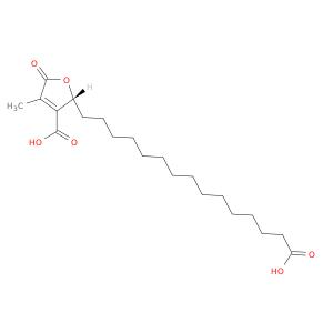 2-Furanpentadecanoicacid, 3-carboxy-2,5-dihydro-4-methyl-5-oxo-, (2R)-
