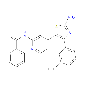 N-[4-[2-AMINO-4-(3-METHYLPHENYL)-1,3-THIAZOL-5-YL]-2-PYRIDYL]BENZAMIDE