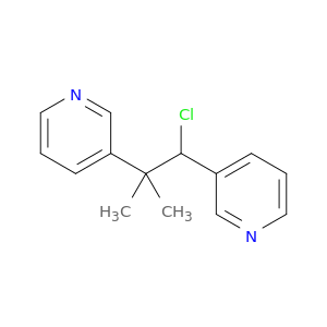 Pyridine, 3,3'-(2-chloro-1,1-dimethyl-1,2-ethanediyl)bis-