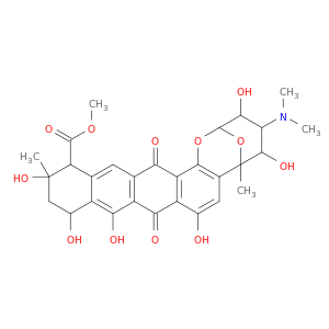 2,6-Epoxy-2H-naphthaceno[1,2-b]oxocin-14-carboxylicacid,4-(dimethylamino)-3,4,5,6,9,11,12,13,14,16-decahydro-3,5,8,10,11,13-hexahydroxy-6,13-dimethyl-9,16-dioxo-,methyl ester, (2R,3S,4R,5R,6R,11S,13S,14R)-