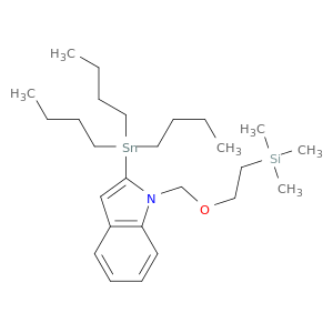 1H-Indole, 2-(tributylstannyl)-1-[[2-(trimethylsilyl)ethoxy]methyl]-