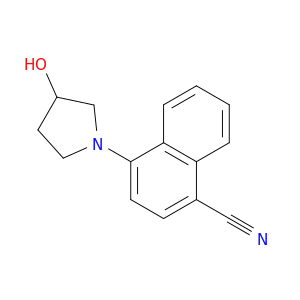 1-Naphthalenecarbonitrile, 4-(3-hydroxy-1-pyrrolidinyl)-