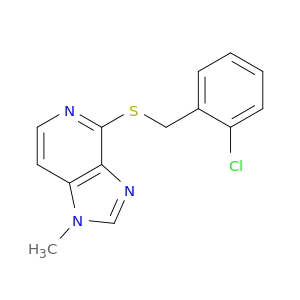(4-(2-chlorobenzylthio)-1-methyl-1h-imidazo(4,5-c)pyridine)