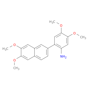 Benzenamine, 2-(6,7-dimethoxy-2-naphthalenyl)-4,5-dimethoxy-