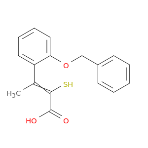2-Butenoic acid, 2-mercapto-3-[2-(phenylmethoxy)phenyl]-
