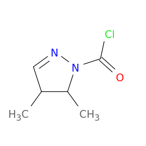 1H-Pyrazole-1-carbonyl chloride, 4,5-dihydro-4,5-dimethyl-