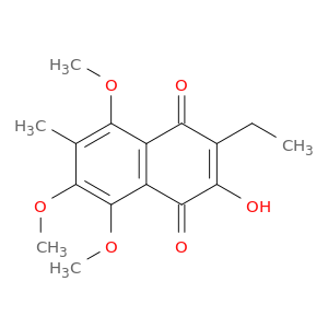 1,4-Naphthalenedione, 2-ethyl-3-hydroxy-5,6,8-trimethoxy-7-methyl-