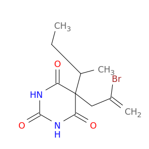 5-(2-溴-2-丙烯-1-基)-5-(1-甲基丙基)-2,4,6(1H,3H,5H)-嘧啶吡酮