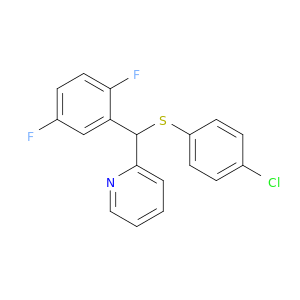 Pyridine, 2-[[(4-chlorophenyl)thio](2,5-difluorophenyl)methyl]-