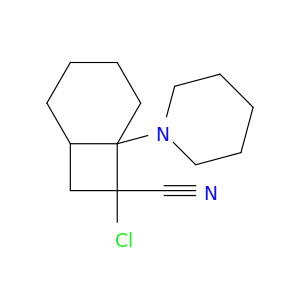 Bicyclo[4.2.0]octane-7-carbonitrile, 7-chloro-6-(1-piperidinyl)-