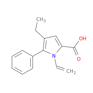 1-乙烯基-4-乙基-5-苯基-1H-吡咯-2-羧酸