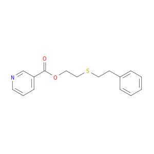 3-Pyridinecarboxylicacid, 2-[(2-phenylethyl)thio]ethyl ester