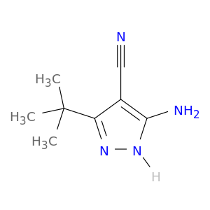 1H-Pyrazole-4-carbonitrile, 5-amino-3-(1,1-dimethylethyl)-