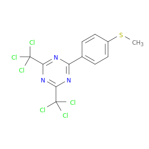 1,3,5-Triazine, 2-[4-(methylthio)phenyl]-4,6-bis(trichloromethyl)-