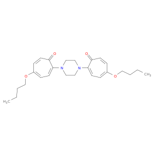 2,4,6-Cycloheptatrien-1-one, 2,2'-(1,4-piperazinediyl)bis[5-butoxy-