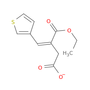 Butanedioic acid, (3-thienylmethylene)-, 1-ethyl ester, (2E)-
