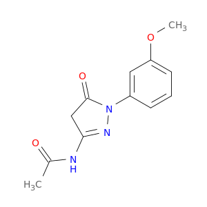 Acetamide, N-[4,5-dihydro-1-(3-methoxyphenyl)-5-oxo-1H-pyrazol-3-yl]-
