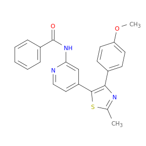 N-[4-[4-(4-METHOXYPHENYL)-2-METHYL-1,3-THIAZOL-5-YL]-2-PYRIDYL]BENZAMIDE