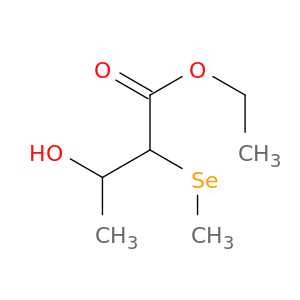 Butanoic acid, 3-hydroxy-2-(methylseleno)-, ethyl ester