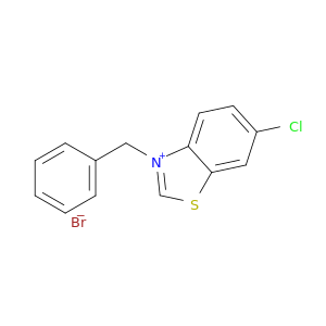 Benzothiazolium, 6-chloro-3-(phenylmethyl)-, bromide