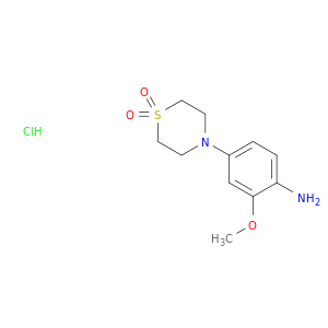 4-(4-Amino-3-methoxyphenyl)-1lambda6-thiomorpholine-1,1-dione Hydrochloride