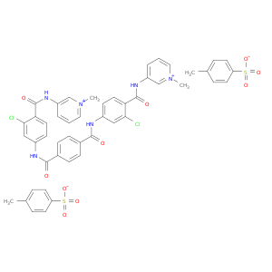 3,3'-{benzene-1,4-diylbis[carbonylimino(3-chlorobenzene-4,1-diyl)carbonylimino]}bis(1-methylpyridinium) bis(4-methylbenzenesulfonate)