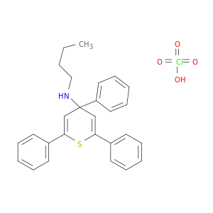 4H-Thiopyran-4-amine, N-butyl-2,4,6-triphenyl-, perchlorate