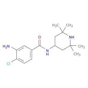 Benzamide, 3-amino-4-chloro-N-(2,2,6,6-tetramethyl-4-piperidinyl)-
