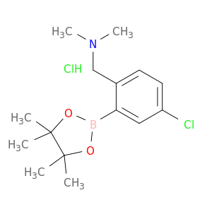 1-(4-氯-2-(4,4,5,5-四甲基-1,3,2-二氧硼杂环戊烷-2-基)苯基)-N,N-二甲基甲胺盐酸盐