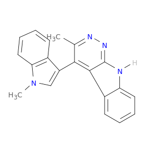 9H-Pyridazino[3,4-b]indole, 3-methyl-4-(1-methyl-1H-indol-3-yl)-