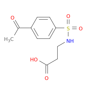 3-(4-Acetylphenylsulfonamido)propanoic acid