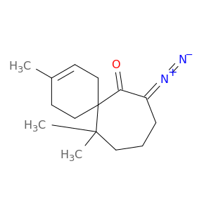 Spiro[5.6]dodec-2-en-7-one, 8-diazo-3,12,12-trimethyl-