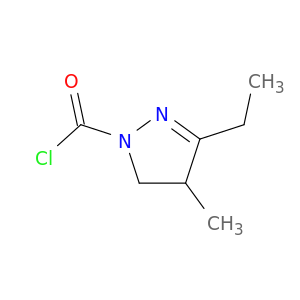 1H-Pyrazole-1-carbonylchloride, 3-ethyl-4,5-dihydro-4-methyl-