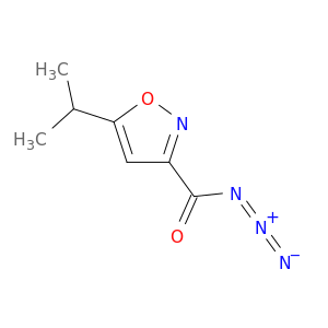 3-Isoxazolecarbonyl azide, 5-(1-methylethyl)-