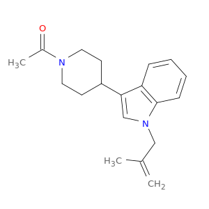 Piperidine, 1-acetyl-4-[1-(2-methyl-2-propenyl)-1H-indol-3-yl]-