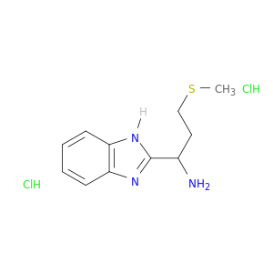 1-(1H-1,3-Benzodiazol-2-yl)-3-(methylsulfanyl)propan-1-amine Dihydrochloride
