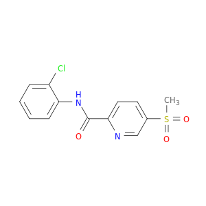 N-(2-氯苯基)-5-(甲磺酰基)-2-吡啶甲酰胺
