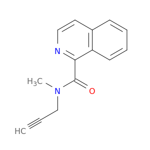 1-Isoquinolinecarboxamide, N-methyl-N-2-propynyl-