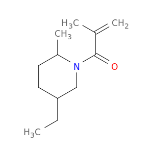 Piperidine, 5-ethyl-2-methyl-1-(2-methyl-1-oxo-2-propenyl)-