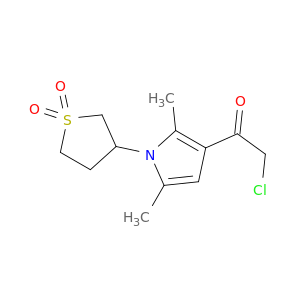 3-[3-(2-Chloroacetyl)-2,5-dimethyl-1H-pyrrol-1-yl]-1lambda6-thiolane-1,1-dione