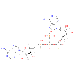 Adenosine, 5'&reg;P:5'''&reg;P'''-diester with [P(R),P'''(S)]-thiotetraphosphoricacid ([(HO)(HS)P(O)OP(O)(OH)]2O)