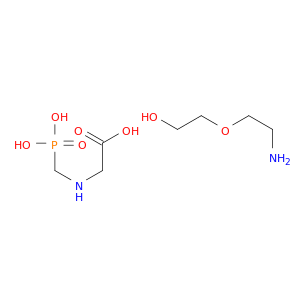 Glycine, N-(phosphonomethyl)-, compd. with 2-(2-aminoethoxy)ethanol(1:1)