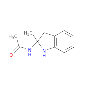Indoline,  2-acetamido-2-methyl-  (2CI)