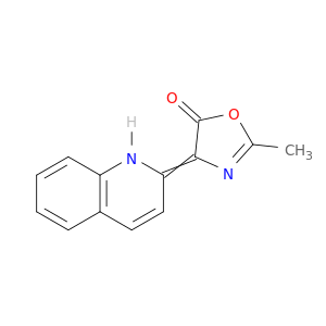 5(4H)-Oxazolone, 2-methyl-4-(2(1H)-quinolinylidene)-