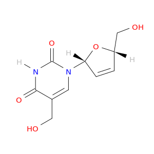 Thymidine,2',3'-didehydro-3'-deoxy-a-hydroxy-