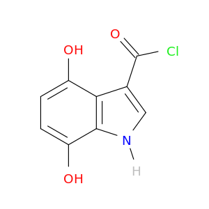 1H-Indole-3-carbonylchloride, 4,7-dihydroxy-