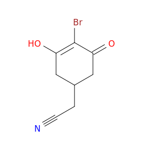 3-Cyclohexene-1-acetonitrile, 4-bromo-3-hydroxy-5-oxo-