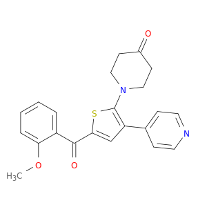4-Piperidinone, 1-[5-(2-methoxybenzoyl)-3-(4-pyridinyl)-2-thienyl]-