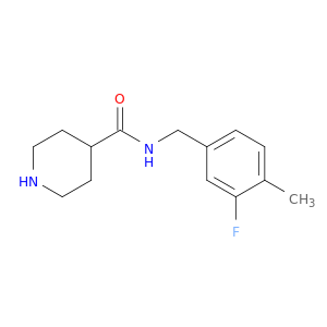 N-[(3-Fluoro-4-methylphenyl)methyl]piperidine-4-carboxamide