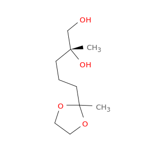 1,2-Pentanediol, 2-methyl-5-(2-methyl-1,3-dioxolan-2-yl)-, (R)-